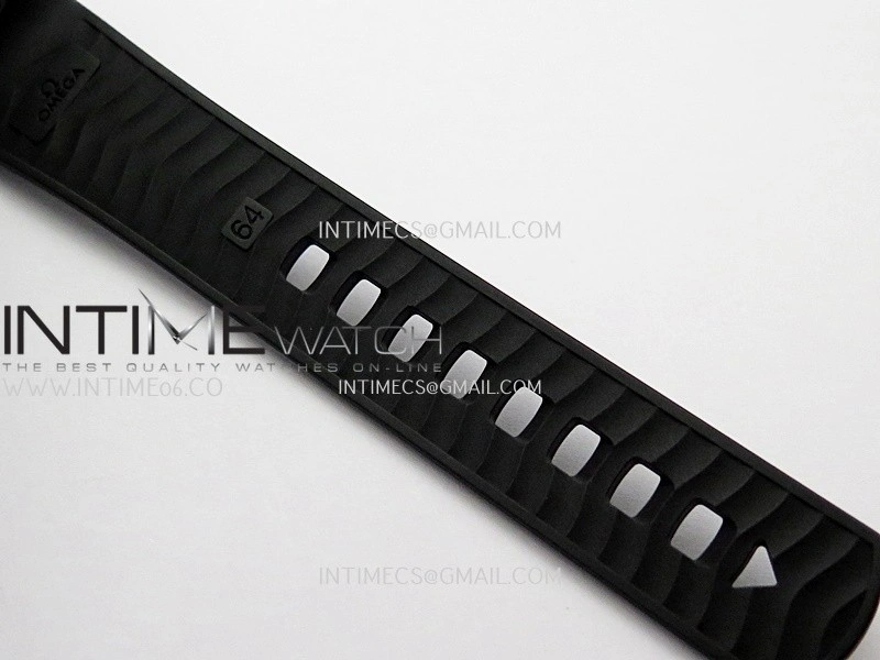Seamaster Diver 300M Black Ceramic DLC ORF 1:1 Best Edition Black Dial On Black Rubber Strap Super Clone Asian 8806