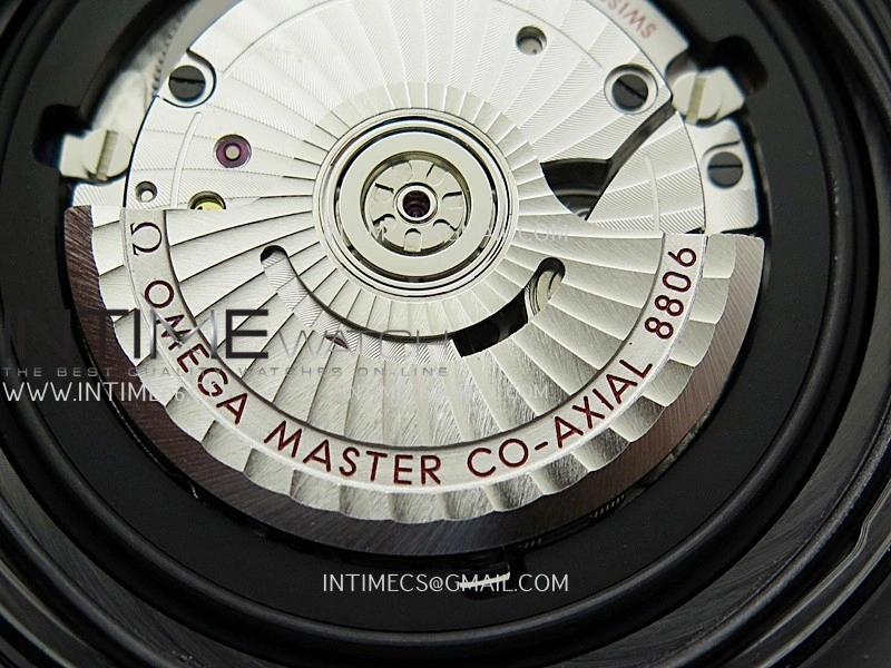 Seamaster Diver 300M Black Ceramic DLC ORF 1:1 Best Edition Black Dial On Black Rubber Strap Super Clone Asian 8806