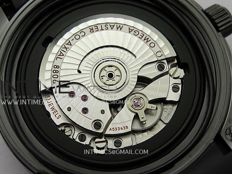 Seamaster Diver 300M Black Ceramic DLC ORF 1:1 Best Edition Black Dial On Black Rubber Strap Super Clone Asian 8806