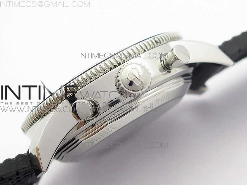 SuperOcean Black Ceramic Bezel B50 Best Edition Green Dial on Black Rubber Strap A7750