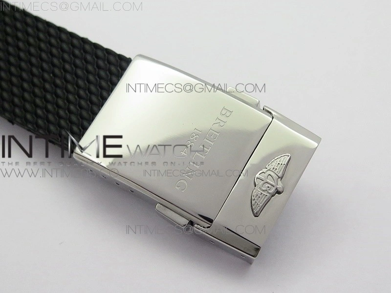 SuperOcean Black Ceramic Bezel B50 Best Edition Green Dial on Black Rubber Strap A7750