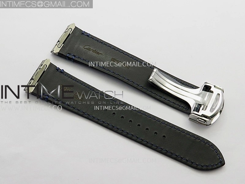 Santos Black SS YG Rich Factory 1:1 Skeleton Silver Dial On SS YG SmartLink Bracelet 9611MC Super Clone