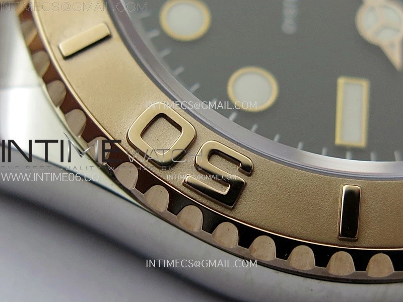 Yacht-Master 126621 904L RG C+F 1:1 Best Edition Black Dial On 904L RG Bracelet VR3235