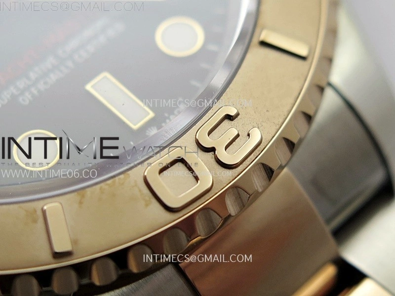 Yacht-Master 126621 904L RG C+F 1:1 Best Edition Black Dial On 904L RG Bracelet VR3235