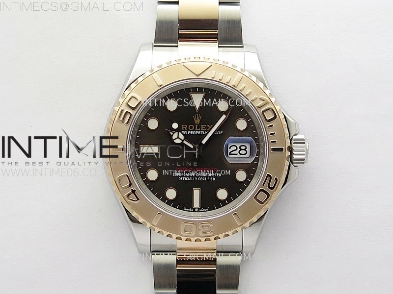 Yacht-Master 126621 904L RG C+F 1:1 Best Edition Brown Dial On 904L RG Bracelet VR3235