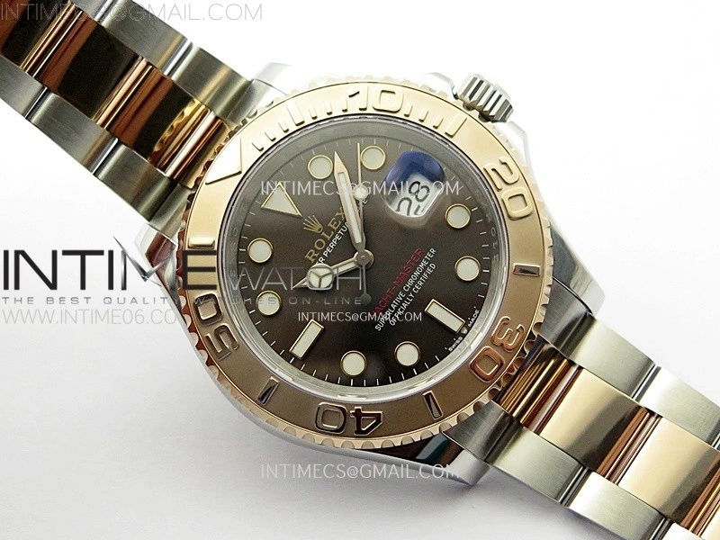 Yacht-Master 126621 904L RG C+F 1:1 Best Edition Brown Dial On 904L RG Bracelet VR3235
