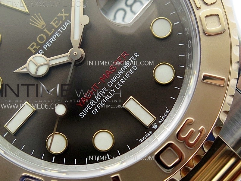Yacht-Master 126621 904L RG C+F 1:1 Best Edition Brown Dial On 904L RG Bracelet VR3235