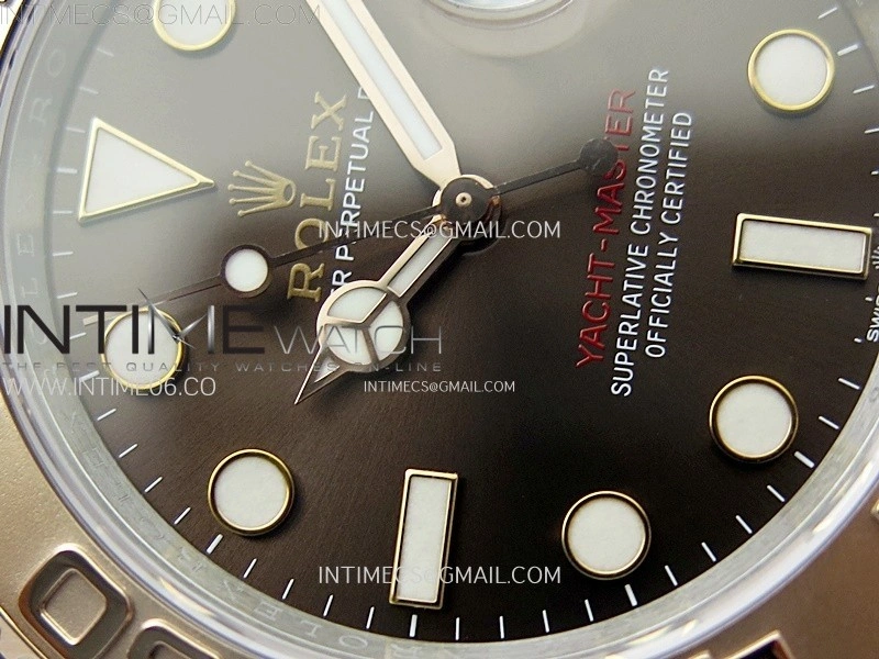 Yacht-Master 126621 904L RG C+F 1:1 Best Edition Brown Dial On 904L RG Bracelet VR3235