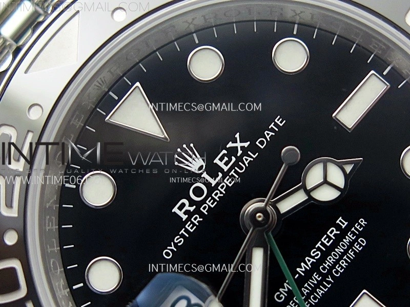 GMT Master II V2 126720 VTNR Green Black Ceramic 904L SS AR+F 1:1 Best Edition Black Dial on Jubilee Bracelet DD3285 CHS
