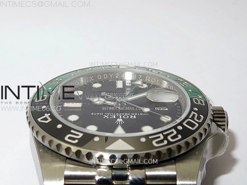 GMT Master II V2 126720 VTNR Green Black Ceramic 904L SS AR+F 1:1 Best Edition Black Dial on Jubilee Bracelet DD3285 CHS