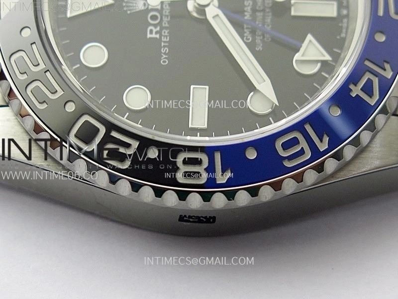 GMT Master II V2 126710 BLNR Blue Black Ceramic 904L SS AR+F 1:1 Best Edition Black Dial on Jubilee Bracelet DD3285 CHS