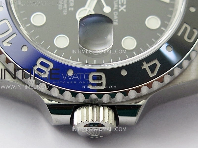GMT Master II V2 126710 BLNR Blue Black Ceramic 904L SS AR+F 1:1 Best Edition Black Dial on Jubilee Bracelet DD3285 CHS