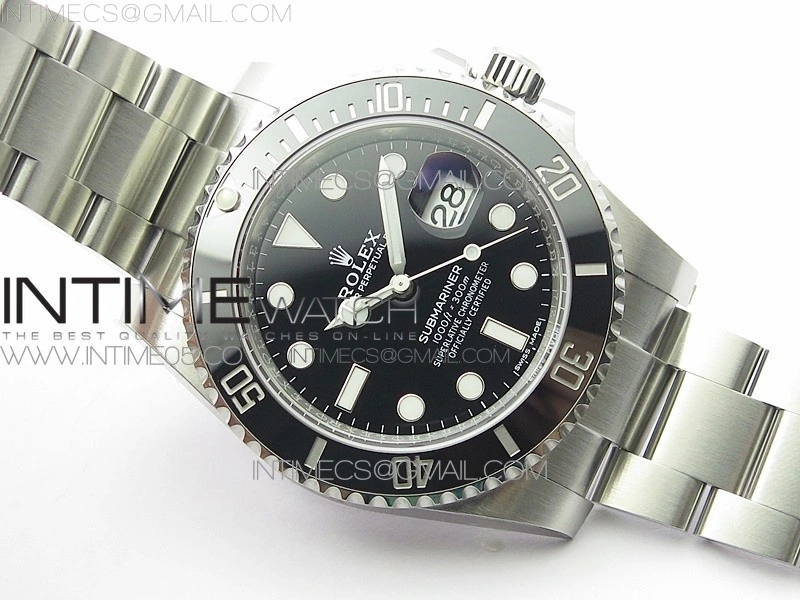 Submariner 116610 LN Black Ceramic 904L SS Case ZF 1:1 Best Edition Black Dial On 904L SS Bracelet VR3135