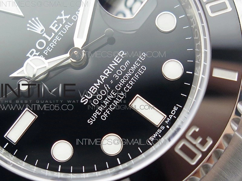 Submariner 116610 LN Black Ceramic 904L SS Case ZF 1:1 Best Edition Black Dial On 904L SS Bracelet VR3135