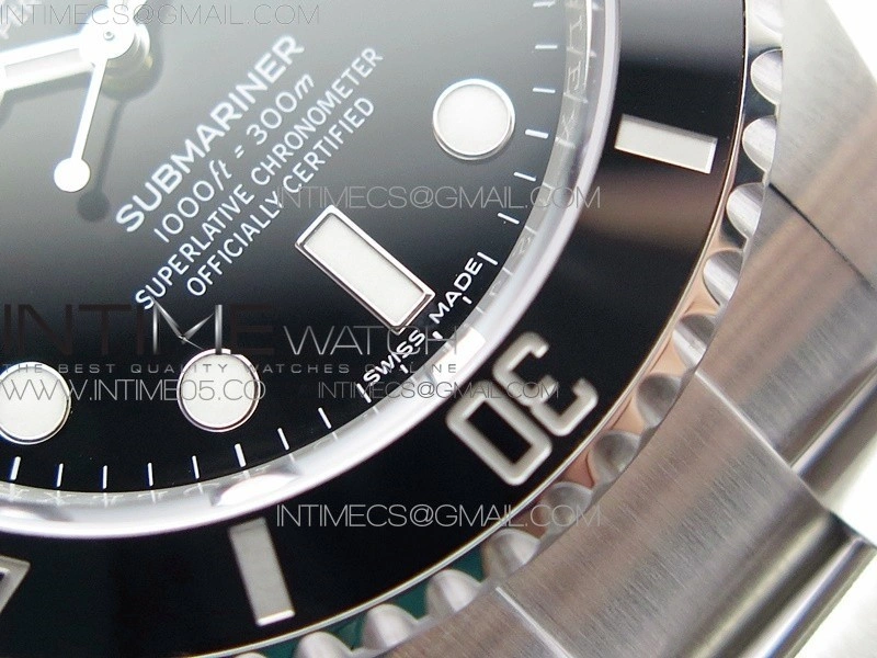 Submariner 116610 LN Black Ceramic 904L SS Case ZF 1:1 Best Edition Black Dial On 904L SS Bracelet VR3135