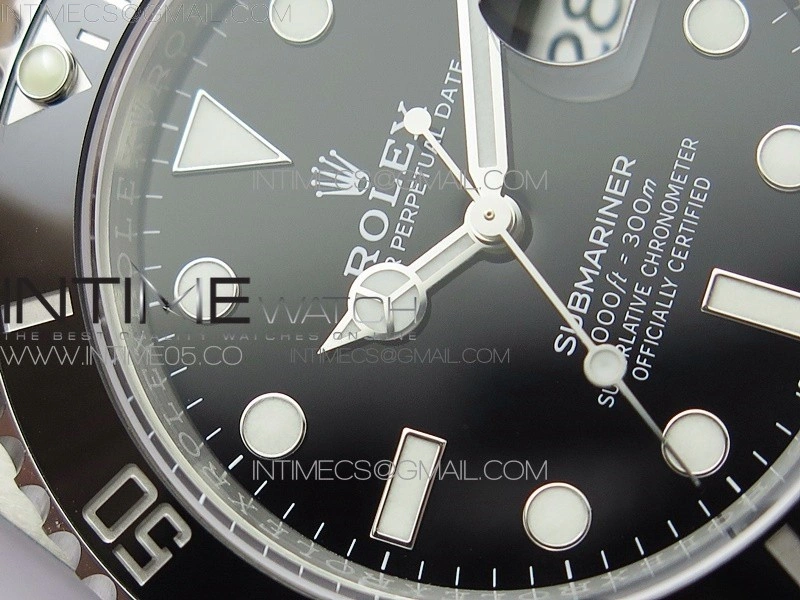 Submariner 116610 LN Black Ceramic 904L SS Case ZF 1:1 Best Edition Black Dial On 904L SS Bracelet VR3135