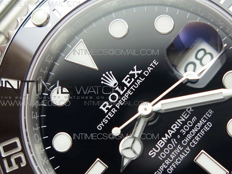 Submariner 116610 LN Black Ceramic 904L SS Case ZF 1:1 Best Edition Black Dial On 904L SS Bracelet VR3135