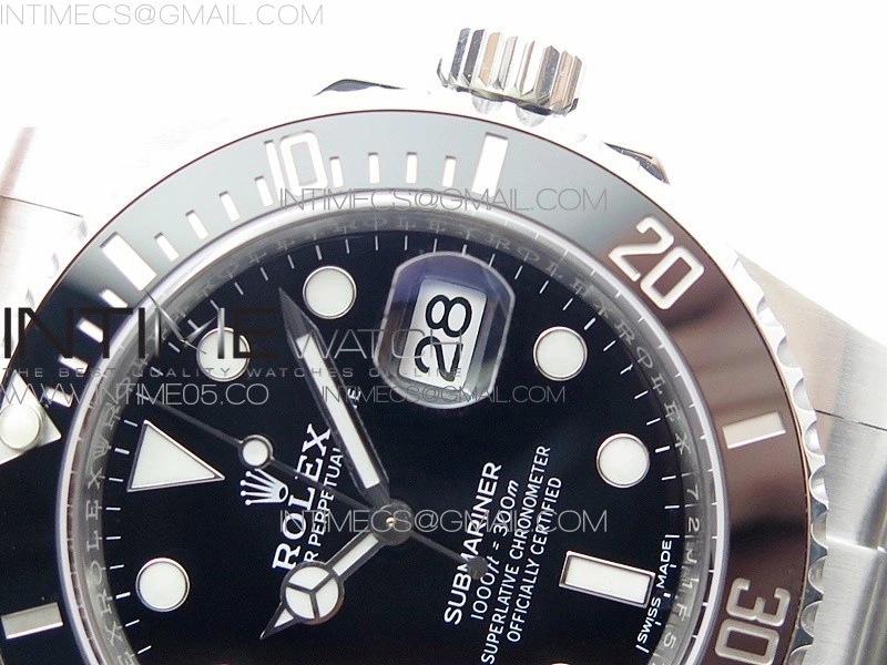 Submariner 116610 LN Black Ceramic 904L SS Case ZF 1:1 Best Edition Black Dial On 904L SS Bracelet VR3135