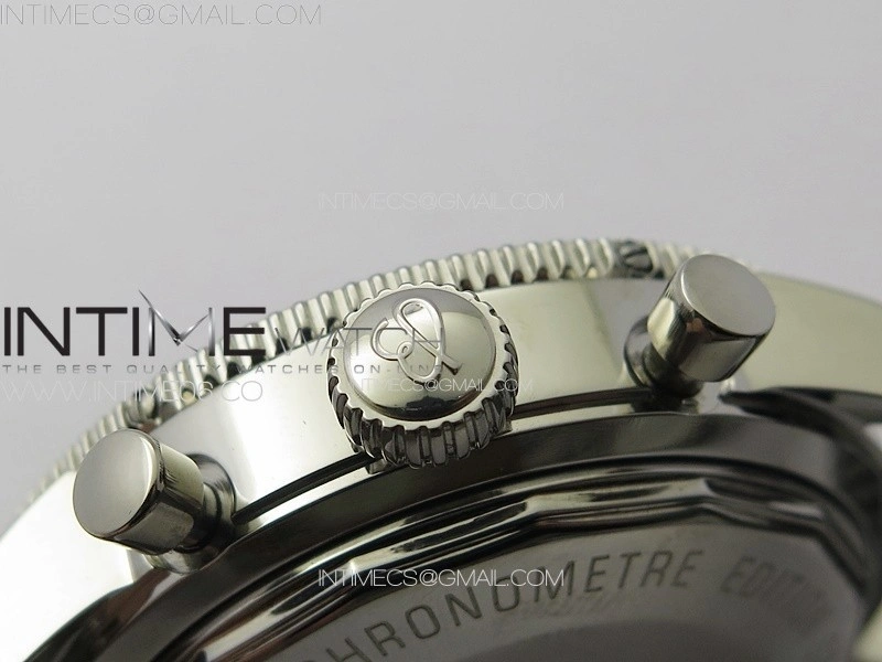 SuperOcean 46mm Black Ceramic Bezel B50 Best Edition Green Dial Green Subdials on SS Bracelet A7750