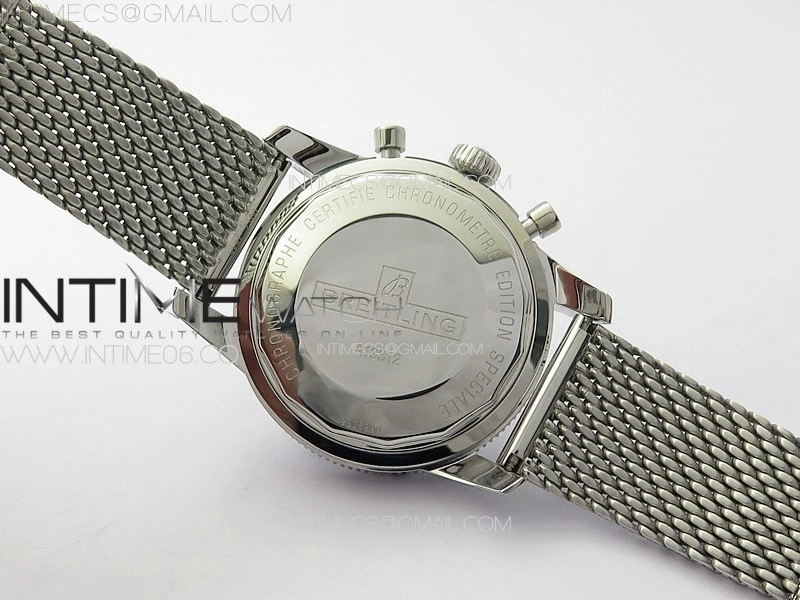 SuperOcean 46mm Black Ceramic Bezel B50 Best Edition Green Dial Green Subdials on SS Bracelet A7750