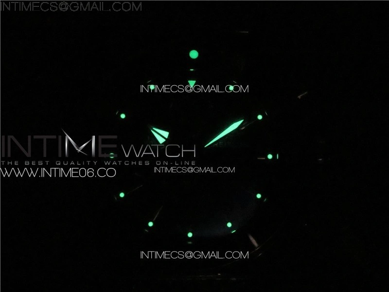 SuperOcean 46mm Black Ceramic Bezel B50 Best Edition Green Dial Green Subdials on SS Bracelet A7750