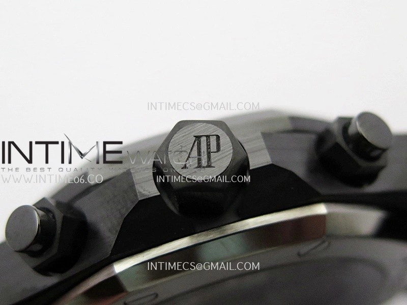 Royal Oak Chrono 26240 Black Ceramic Blue Dial APSF 1:1 Best Edition on Ceramic Bracelet SA4401 Super Clone