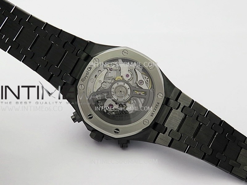 Royal Oak Chrono 26240 Black Ceramic Blue Dial APSF 1:1 Best Edition on Ceramic Bracelet SA4401 Super Clone