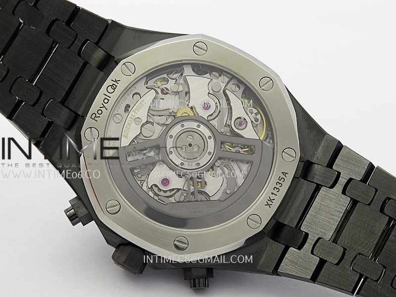 Royal Oak Chrono 26240 Black Ceramic Blue Dial APSF 1:1 Best Edition on Ceramic Bracelet SA4401 Super Clone