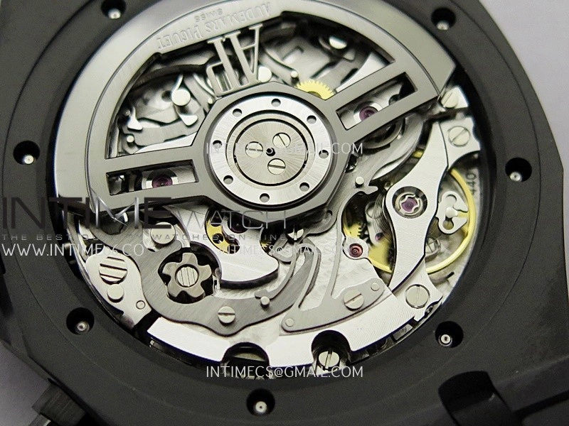 Royal Oak Chrono 26240 Black Ceramic Blue Dial APSF 1:1 Best Edition on Ceramic Bracelet SA4401 Super Clone