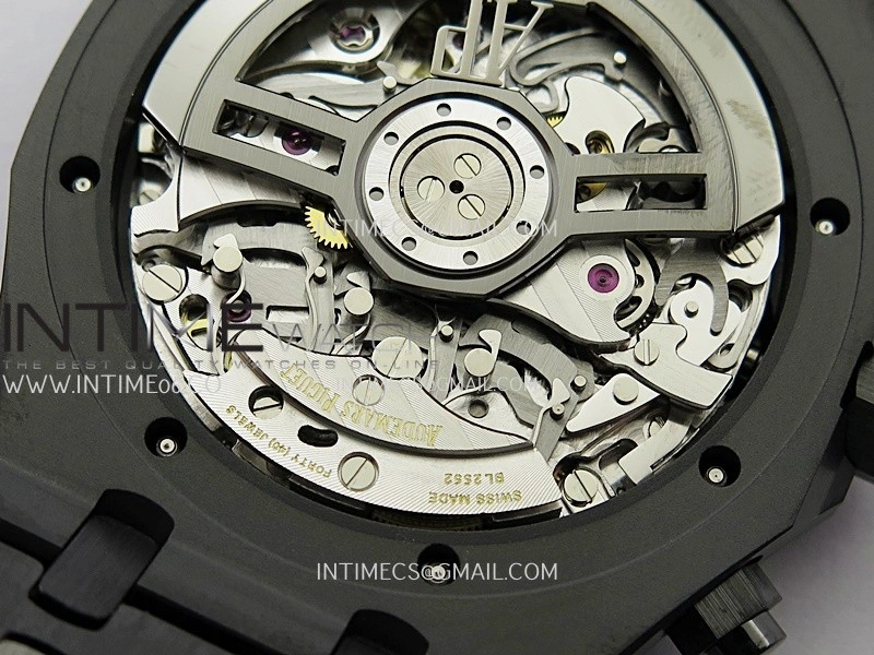 Royal Oak Chrono 26240 Black Ceramic Blue Dial APSF 1:1 Best Edition on Ceramic Bracelet SA4401 Super Clone