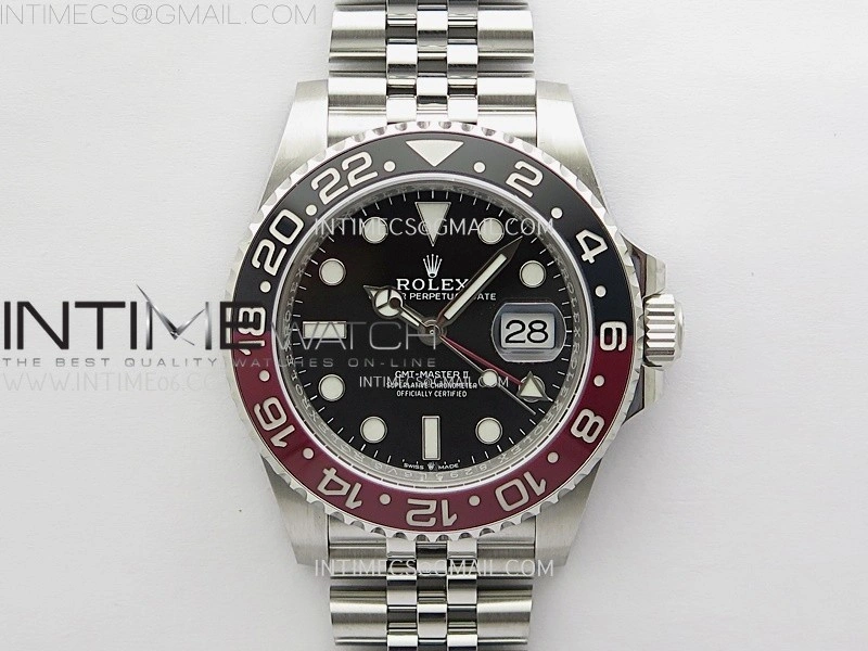 GMT-Master II 126710 Black Red Ceramic 904L SS ARF Best Edition Black Dial on Jubilee Bracelet VR3285 CHS