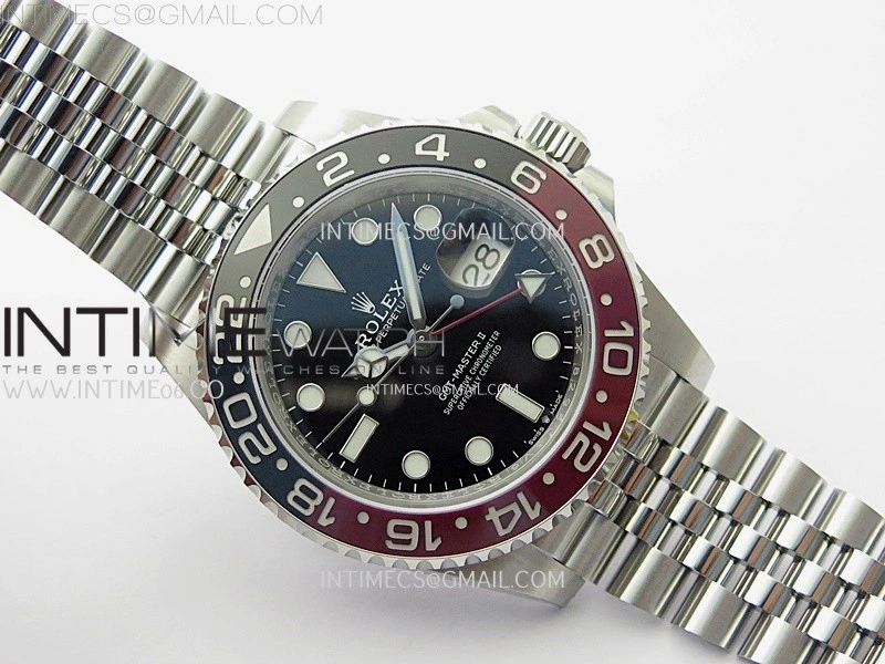 GMT-Master II 126710 Black Red Ceramic 904L SS ARF Best Edition Black Dial on Jubilee Bracelet VR3285 CHS