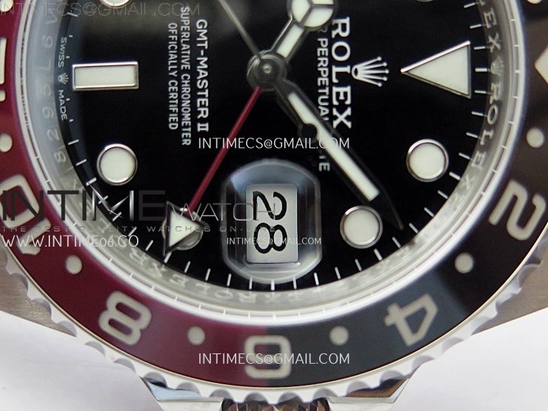 GMT-Master II 126710 Black Red Ceramic 904L SS ARF Best Edition Black Dial on Jubilee Bracelet VR3285 CHS