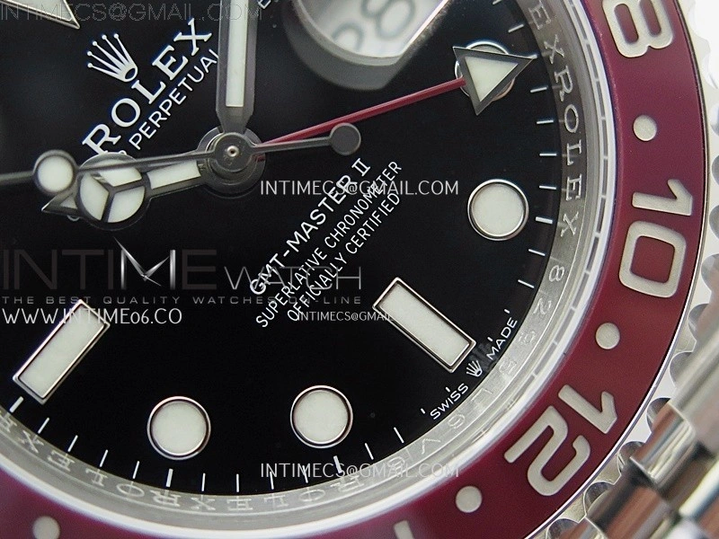 GMT-Master II 126710 Black Red Ceramic 904L SS ARF Best Edition Black Dial on Jubilee Bracelet VR3285 CHS