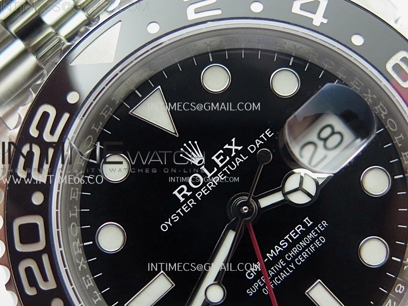 GMT-Master II 126710 Black Red Ceramic 904L SS ARF Best Edition Black Dial on Jubilee Bracelet VR3285 CHS