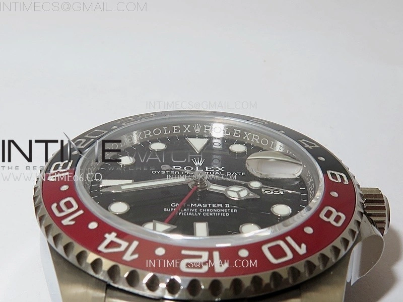 GMT-Master II 126710 Black Red Ceramic 904L SS ARF Best Edition Black Dial on Jubilee Bracelet VR3285 CHS