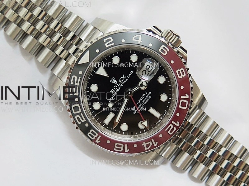 GMT-Master II 126710 Black Red Ceramic 904L SS ARF Best Edition Black Dial on Jubilee Bracelet VR3285 CHS