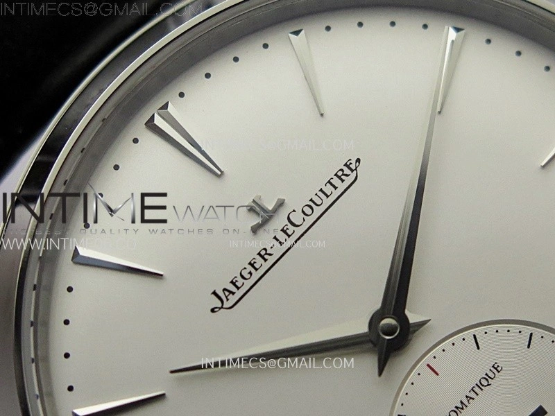Master Ultra Thin Small Second SS APSF 1:1 Best Edition White Dial on Black Leather Strap SA896 Super Clone