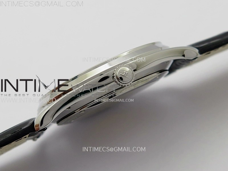 Master Ultra Thin Small Second SS APSF 1:1 Best Edition White Dial on Black Leather Strap SA896 Super Clone