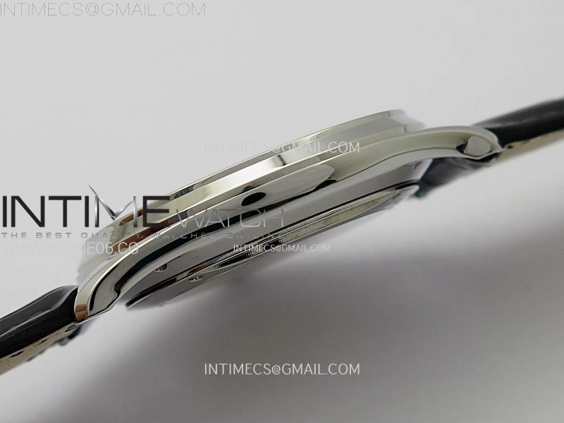 Master Ultra Thin Small Second SS APSF 1:1 Best Edition White Dial on Black Leather Strap SA896 Super Clone