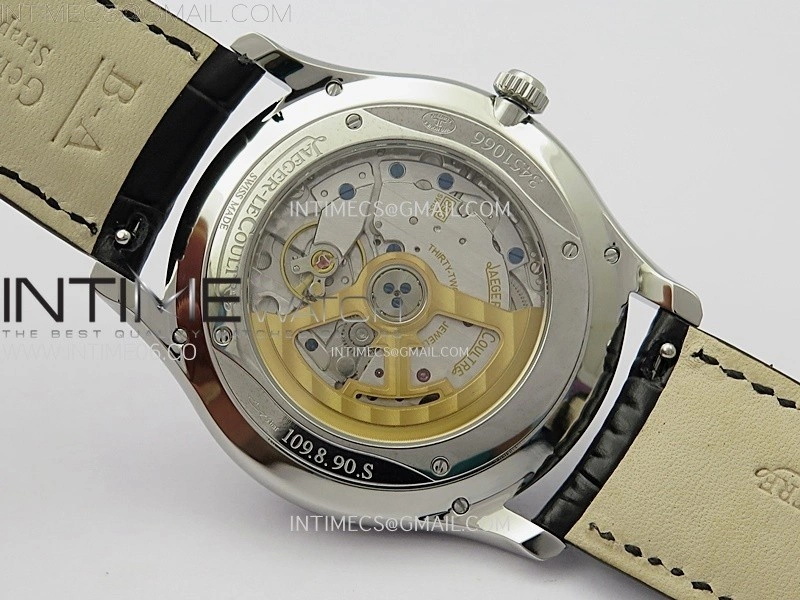 Master Ultra Thin Small Second SS APSF 1:1 Best Edition White Dial on Black Leather Strap SA896 Super Clone