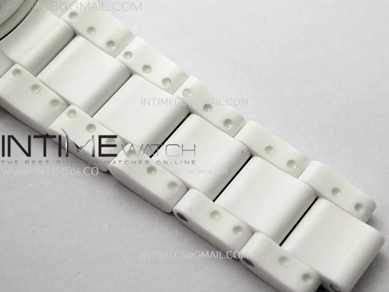 Daytona AET White Solid Nano Ceramic Case and Bracelet N6F 1:1 Best Edition Biscay Green Dial On DD4801