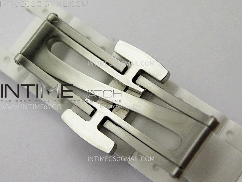 Daytona AET White Solid Nano Ceramic Case and Bracelet N6F 1:1 Best Edition Biscay Green Dial On DD4801