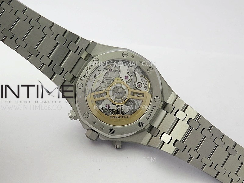 Royal Oak Chrono 26239BC Frosted SS APSF 1:1 Best Edition Gray Dial Black Subdial On Bracelet SA4401 Super Clone