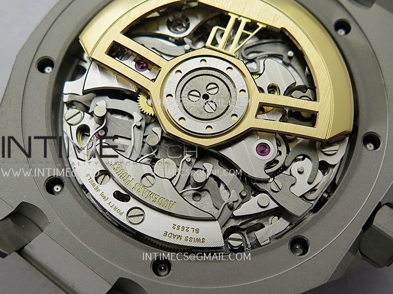 Royal Oak Chrono 26239BC Frosted SS APSF 1:1 Best Edition Gray Dial Black Subdial On Bracelet SA4401 Super Clone