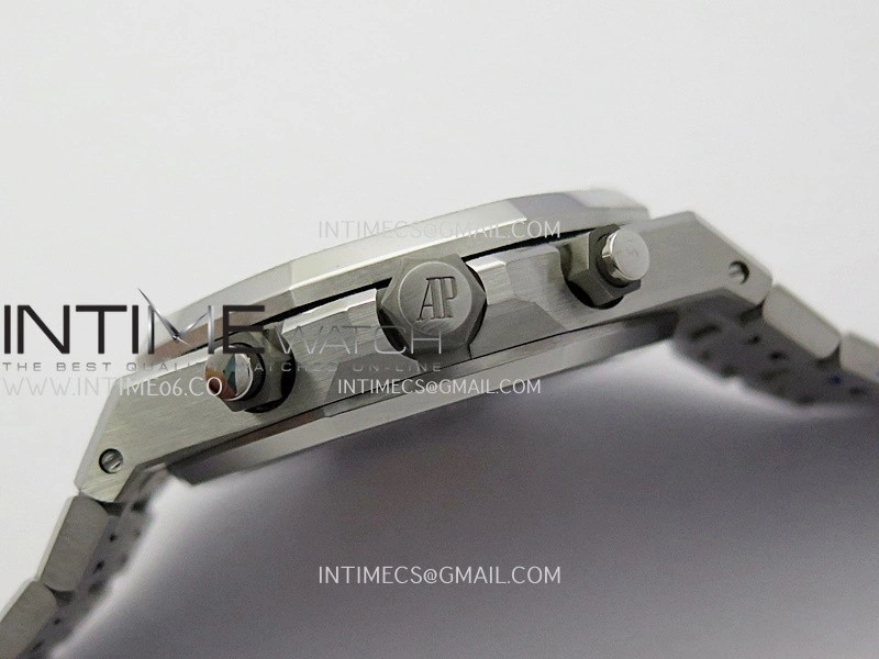 Royal Oak Chrono 26239BC Frosted SS APSF 1:1 Best Edition Gray Dial Black Subdial On Bracelet SA4401 Super Clone