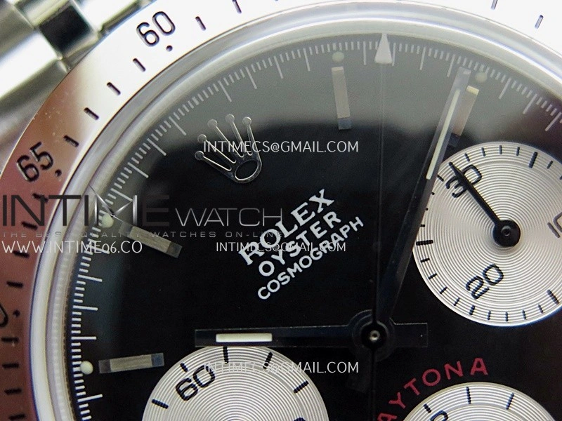 Daytona 6262 Red Daytona Word SS MSF Best Edition Black Dial Silver Subdials On SS Jubilee Bracelet Venus 75