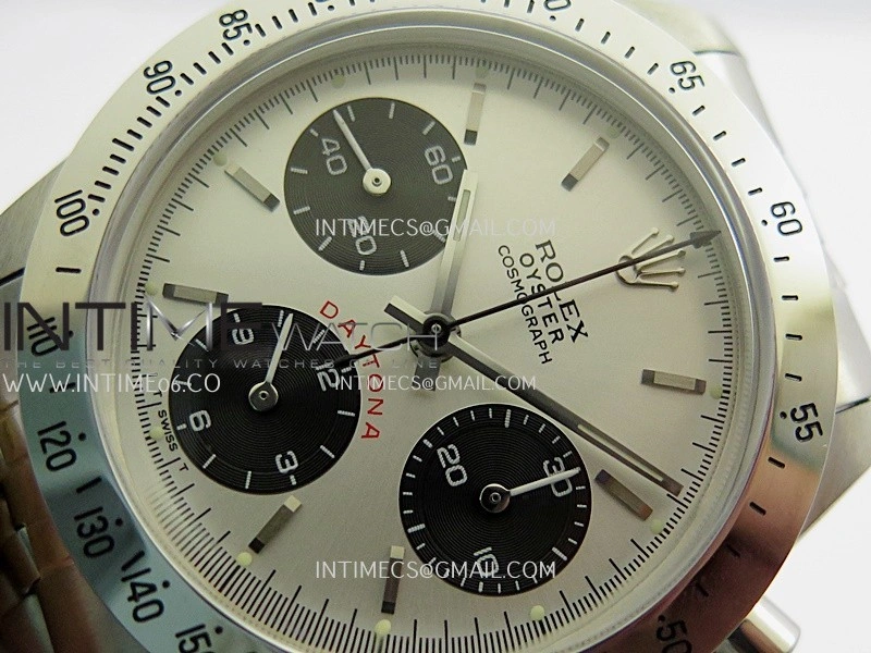 Daytona 6239 Red Daytona Word SS MSF Best Edition Silver Dial Black Subdials On SS Jubilee Bracelet Venus 75