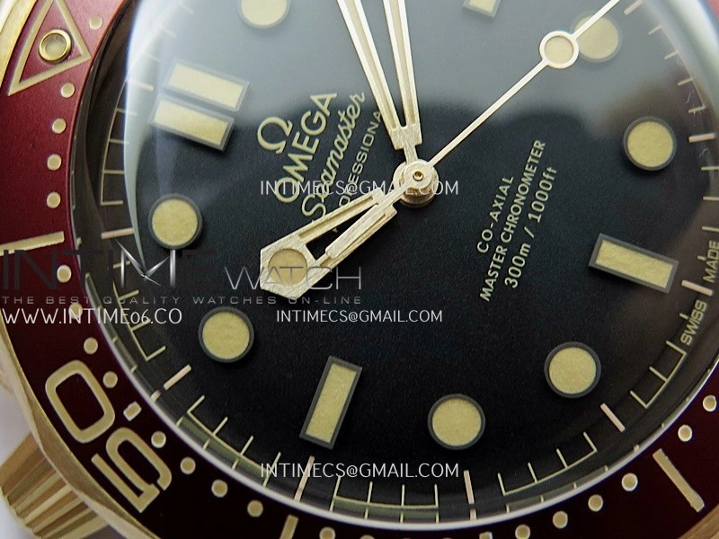 Seamaster 300M "No Time to Die" Bronze Gold VSF 1:1 Best Edition Black Dial On Bronze Gold Mesh Bracelet SA8806 Super Clone