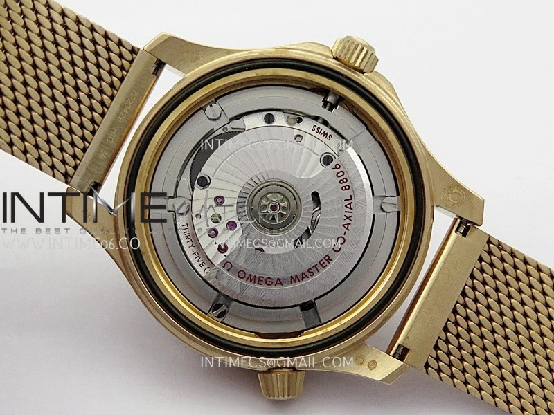 Seamaster 300M "No Time to Die" Bronze Gold VSF 1:1 Best Edition Black Dial On Bronze Gold Mesh Bracelet SA8806 Super Clone